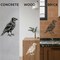 Crow Raven Stencil Template - Reusable Gothic Birds Horror Bird Inspirational Graffiti Stencils for Painting on Wood, Glass, Wall, Rock, Walls, Canvas, Glassware, Spray Painting (7 x 9)